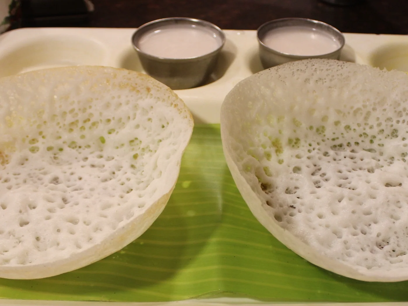 Appam (Fermented Rice Pancake) prepared recipe