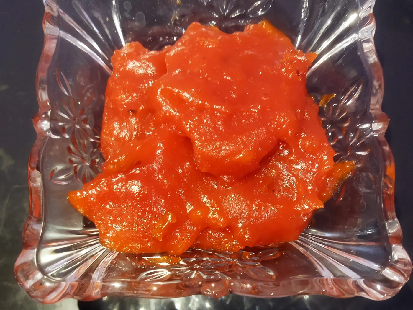 Ashoka Halwa (Mung Bean Pudding) prepared recipe