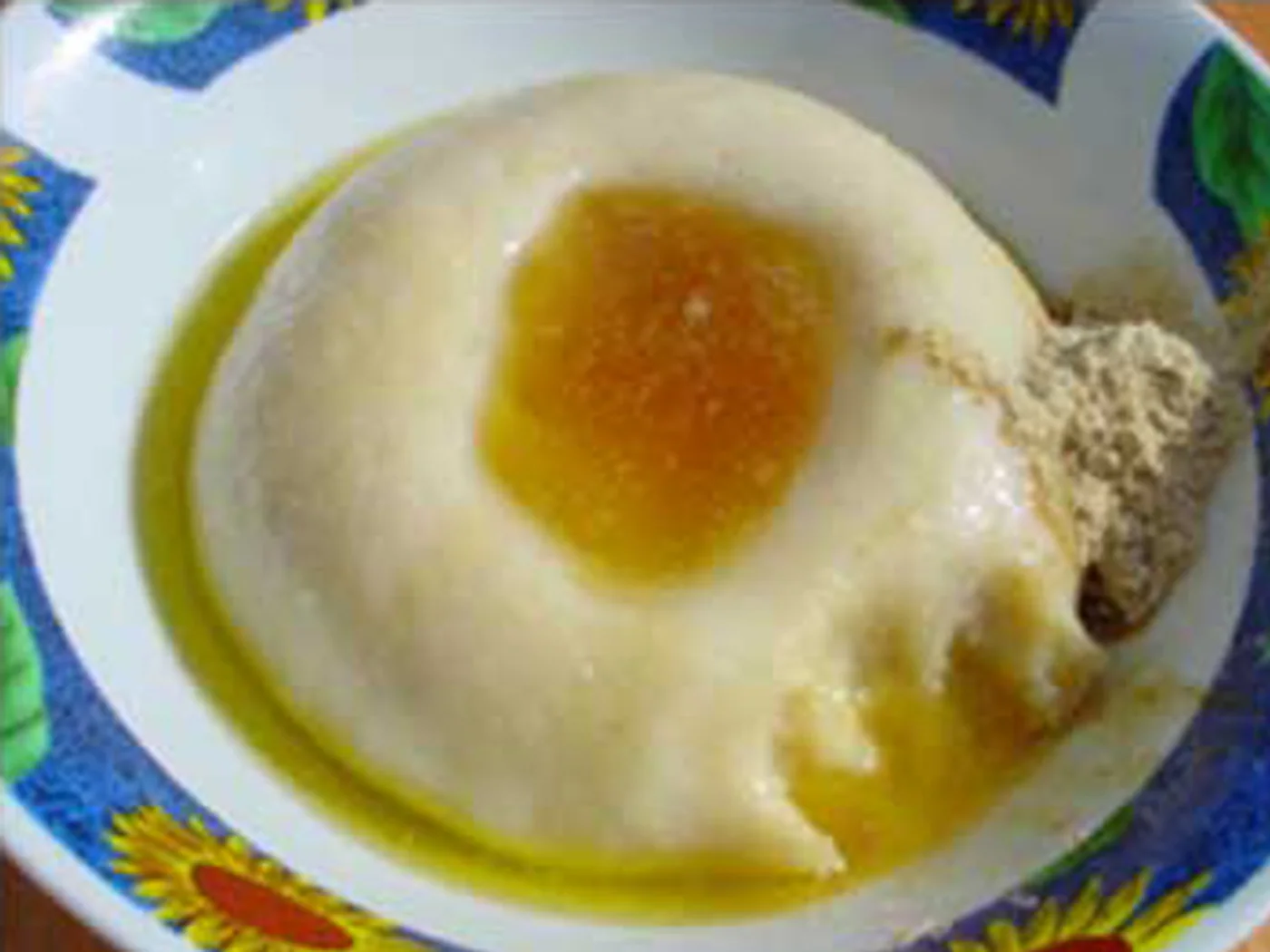 Asida bil Zibda (Libyan Semolina Pudding) prepared recipe