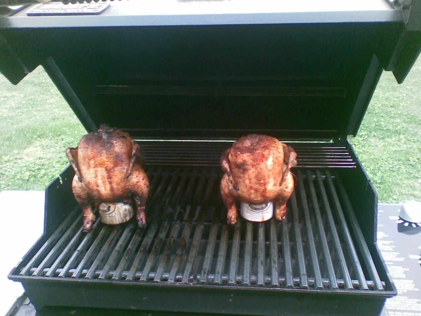 Beer-can Chicken prepared recipe