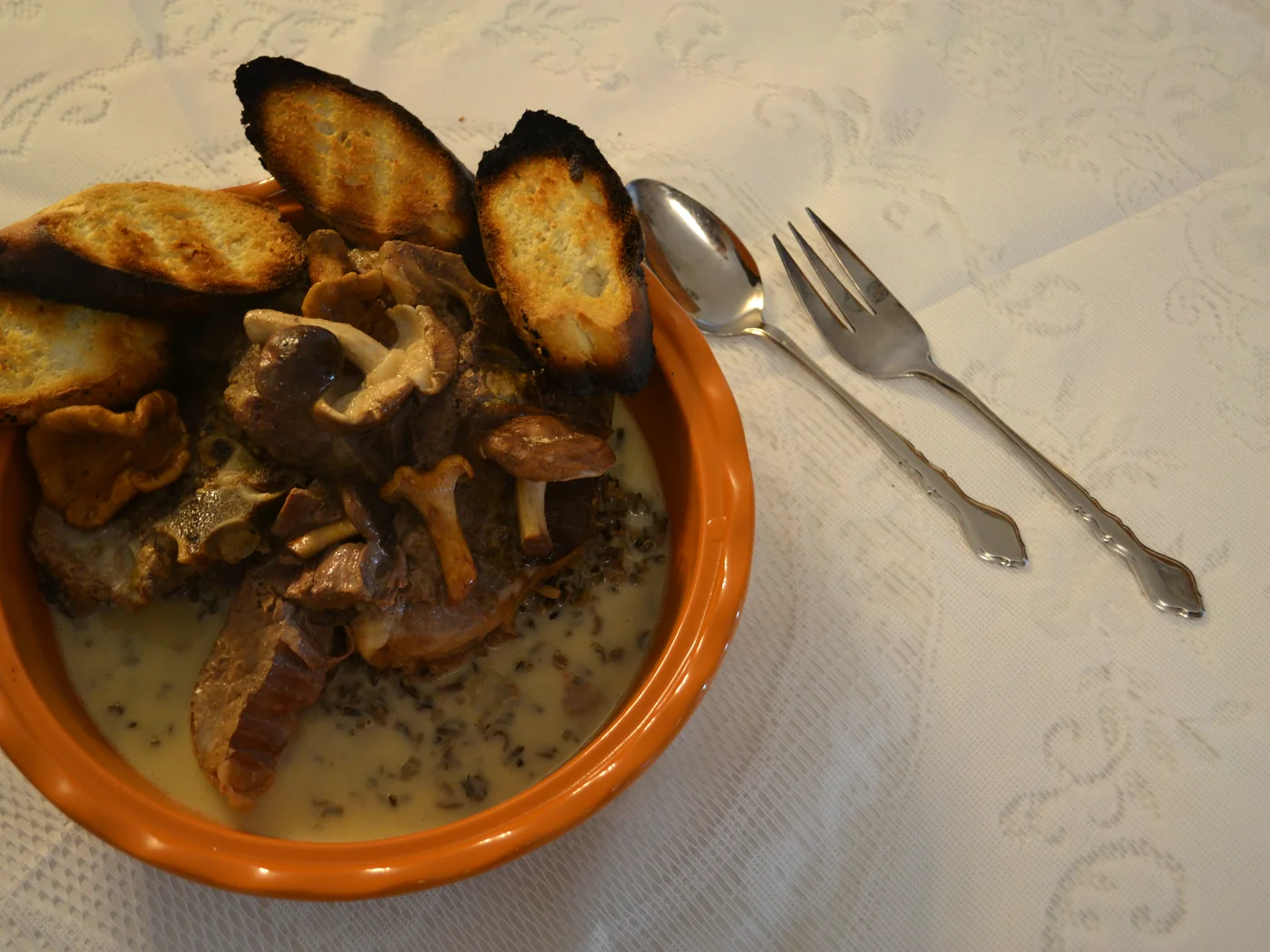 Bison à la Grecque prepared recipe