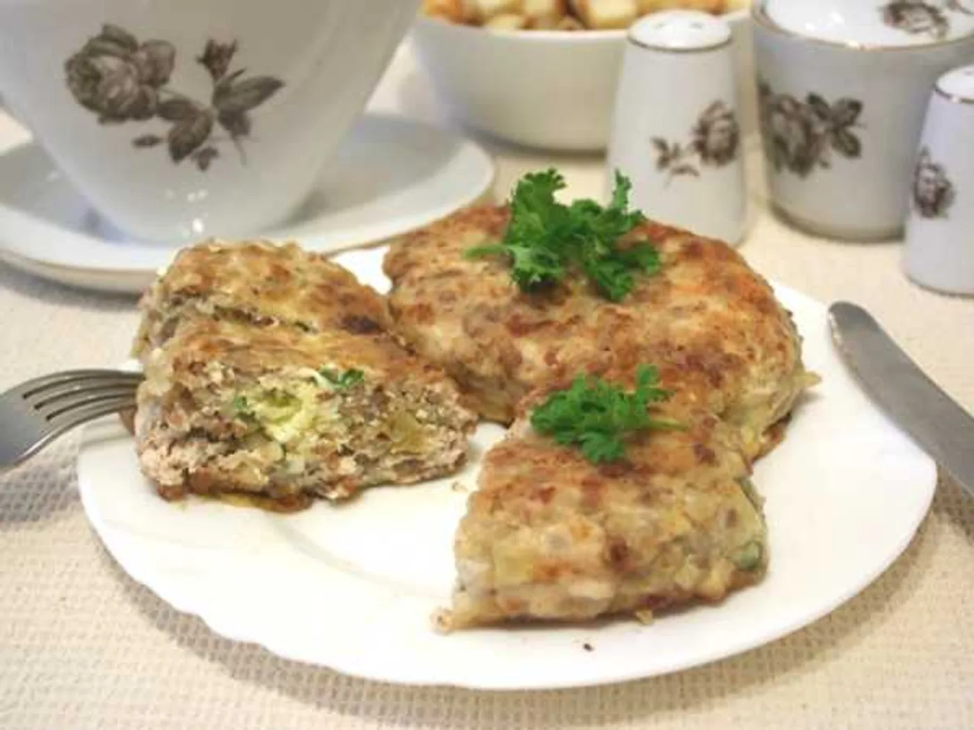Buckwheat from chicken minced with filling recipe