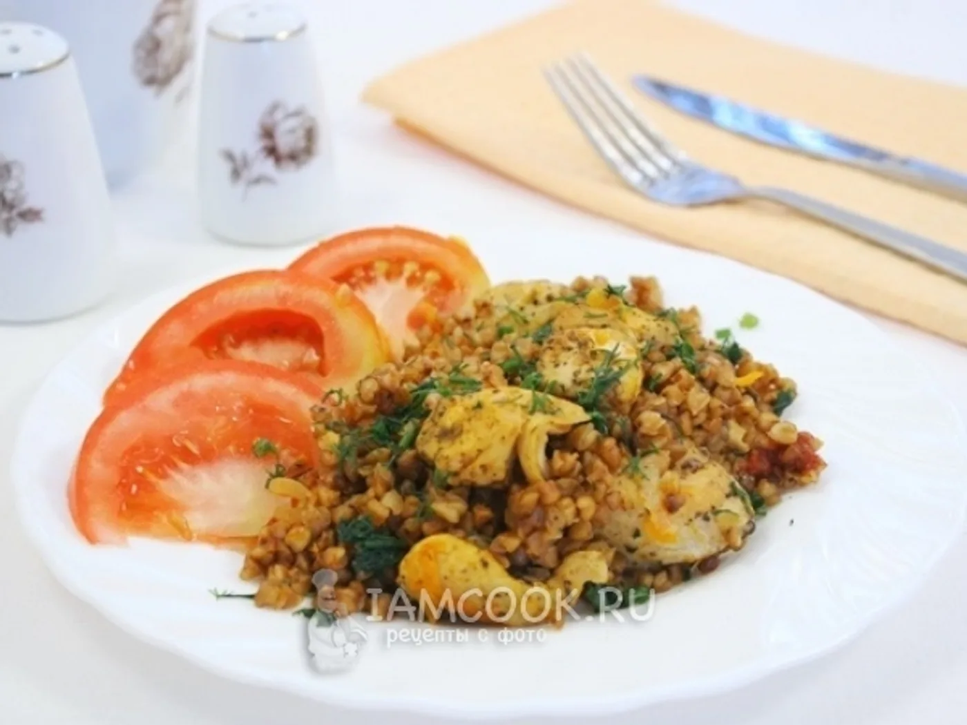Buckwheat with chicken fillet in a multicooker recipe