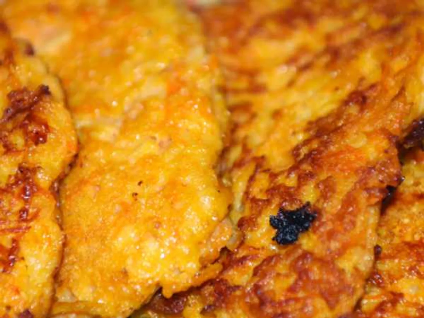 Carrot pancakes with apples recipe
