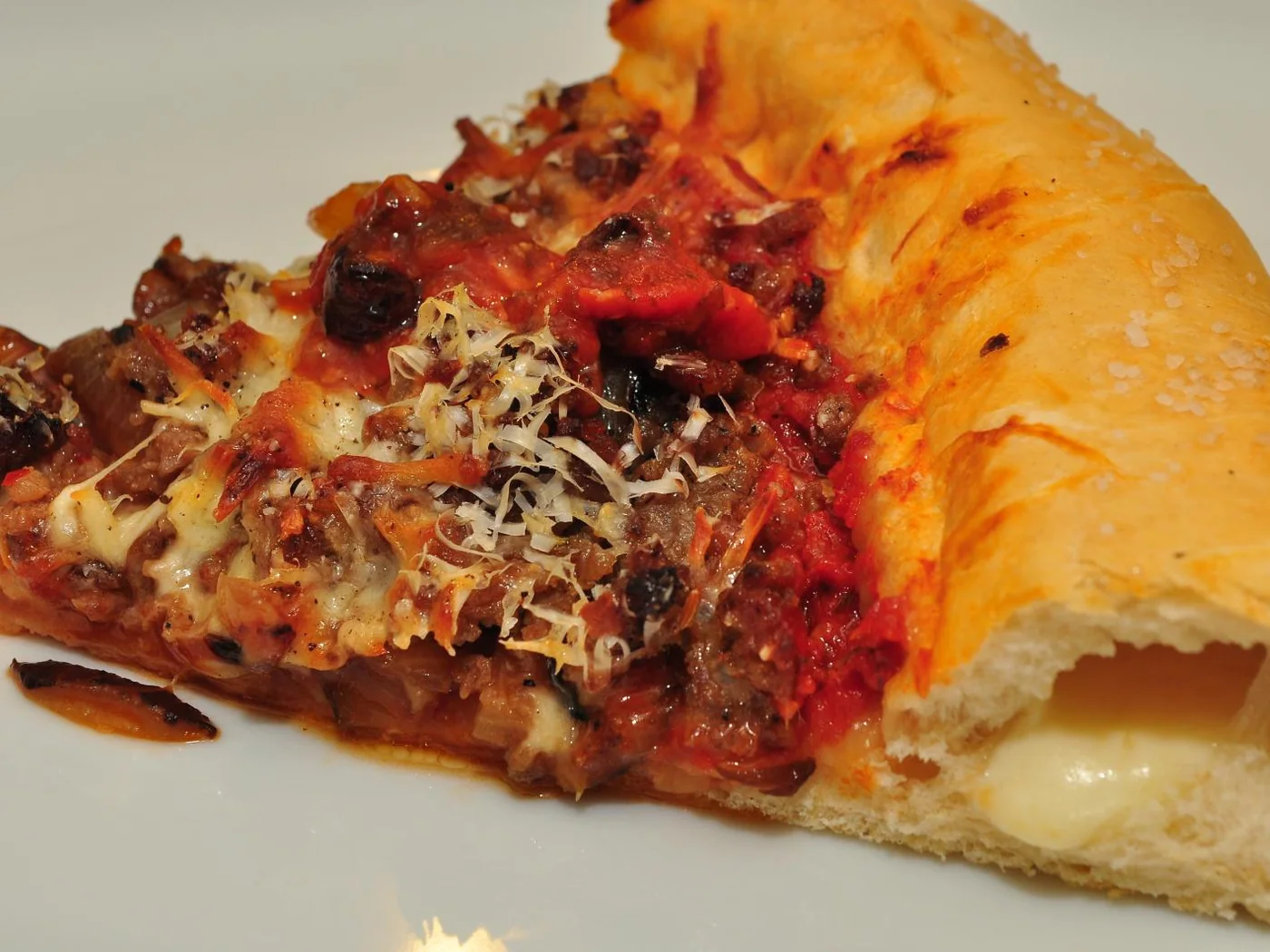 Cheese-Stuffed Crust Pizza prepared recipe