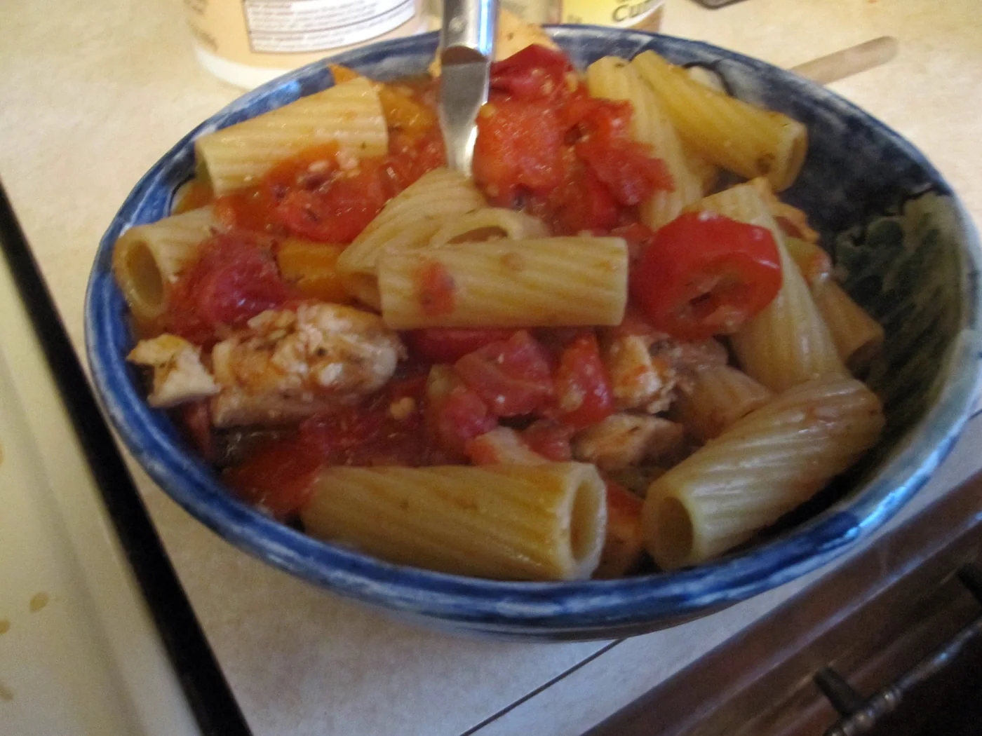 Chicken Riggies prepared recipe