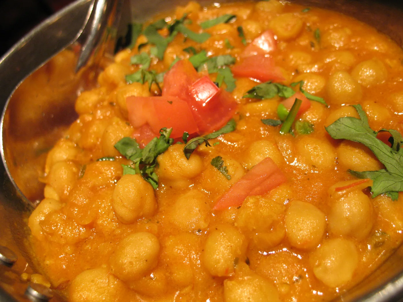 Cholley (Chickpea Curry) prepared recipe