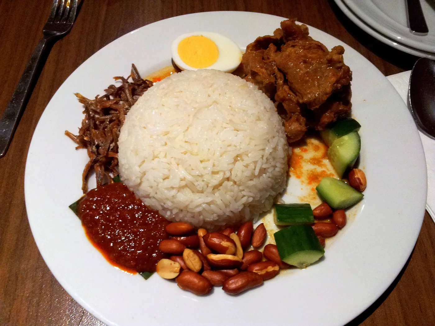 Coconut Rice (Nasi Lemak) prepared recipe