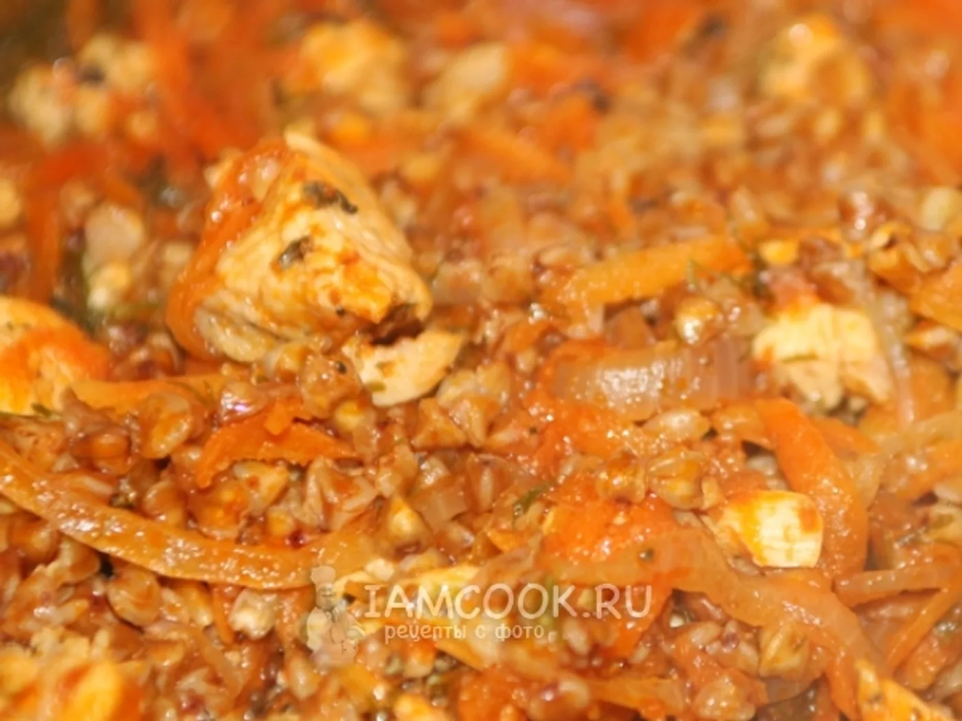 Commercially buckwheat with chicken recipe