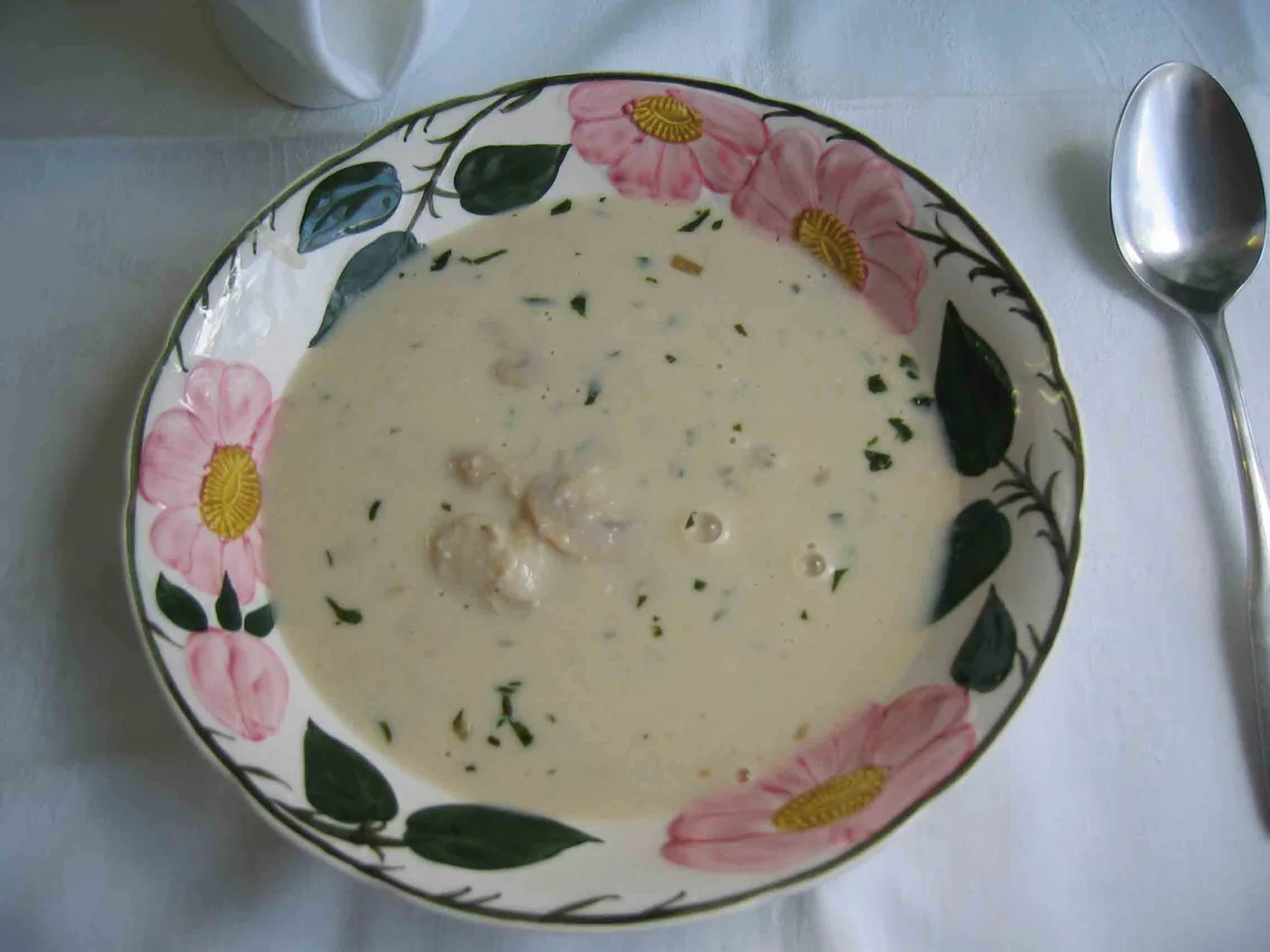 Cream of Mushroom Soup prepared recipe