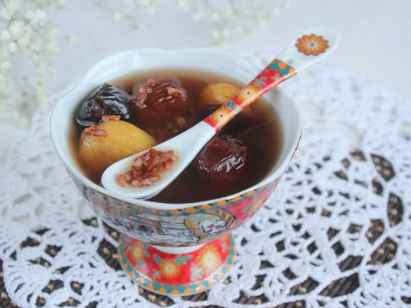 Dessert soup with dried fruit recipe