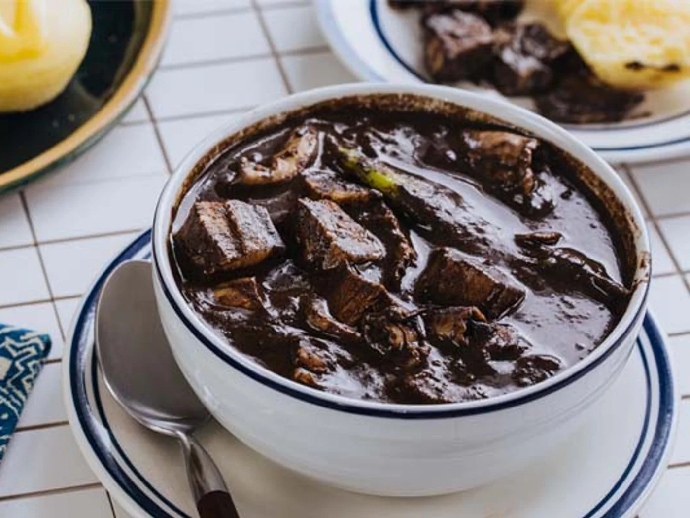 Dinuguan (Pork Blood Stew) prepared recipe