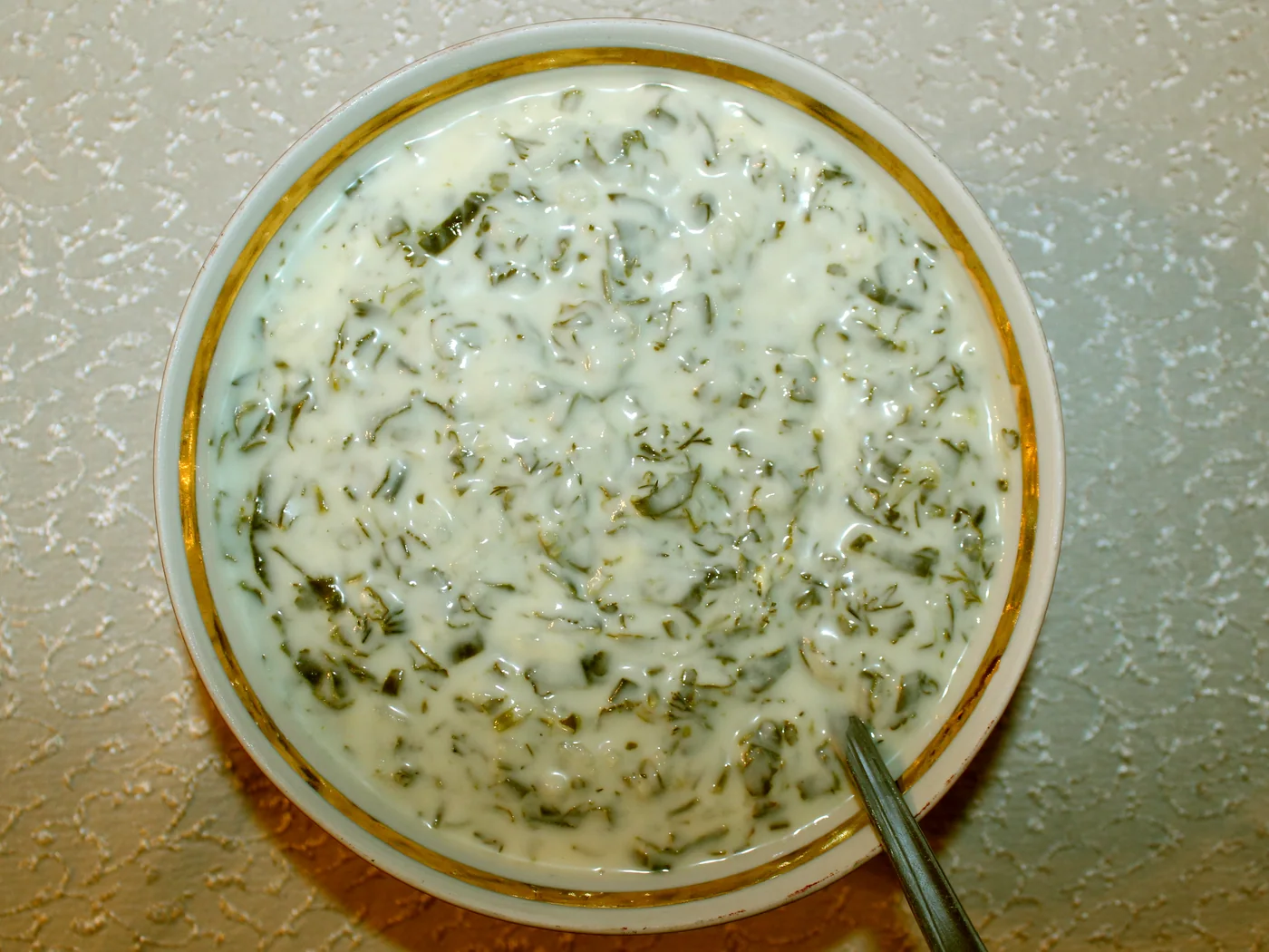Dovga (Azerbaijani Yogurt Soup) prepared recipe