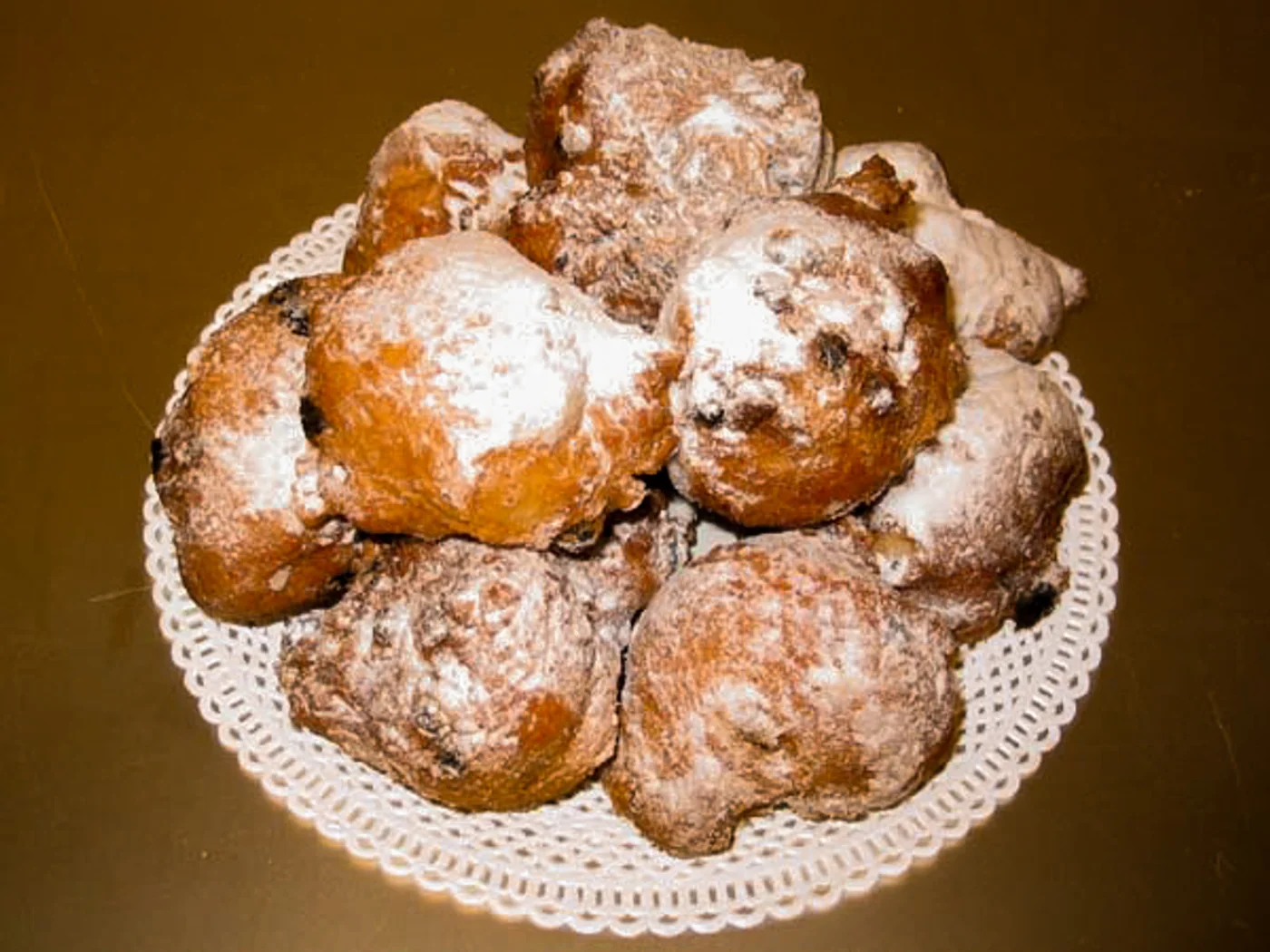 Dutch Apple Fritters (Oliebollen) prepared recipe