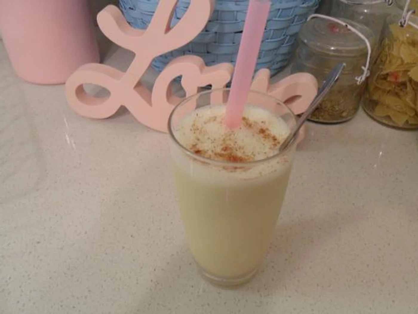 Eggnog Milkshake (Vegan) prepared recipe
