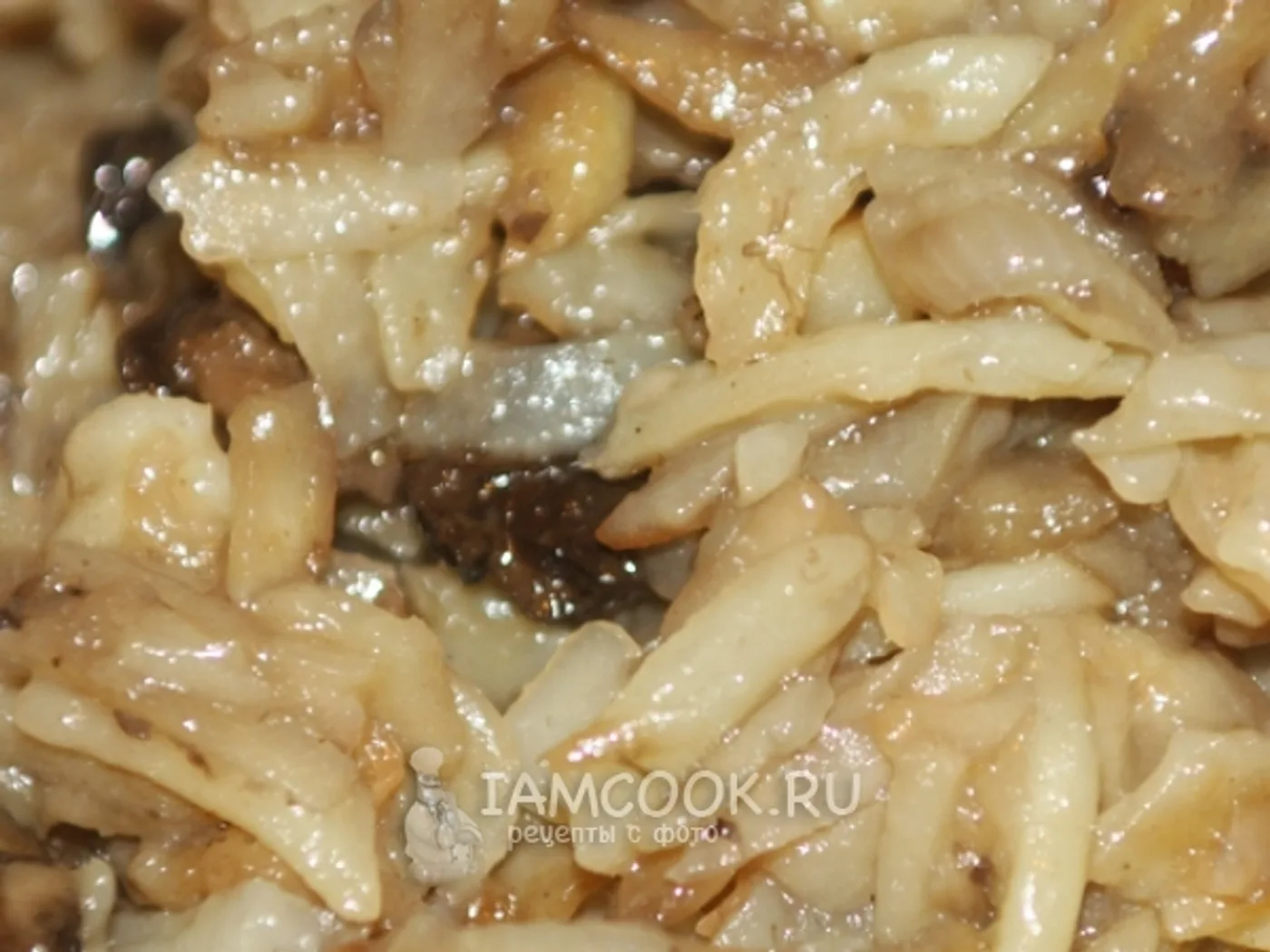 Fried potatoes with mushrooms recipe