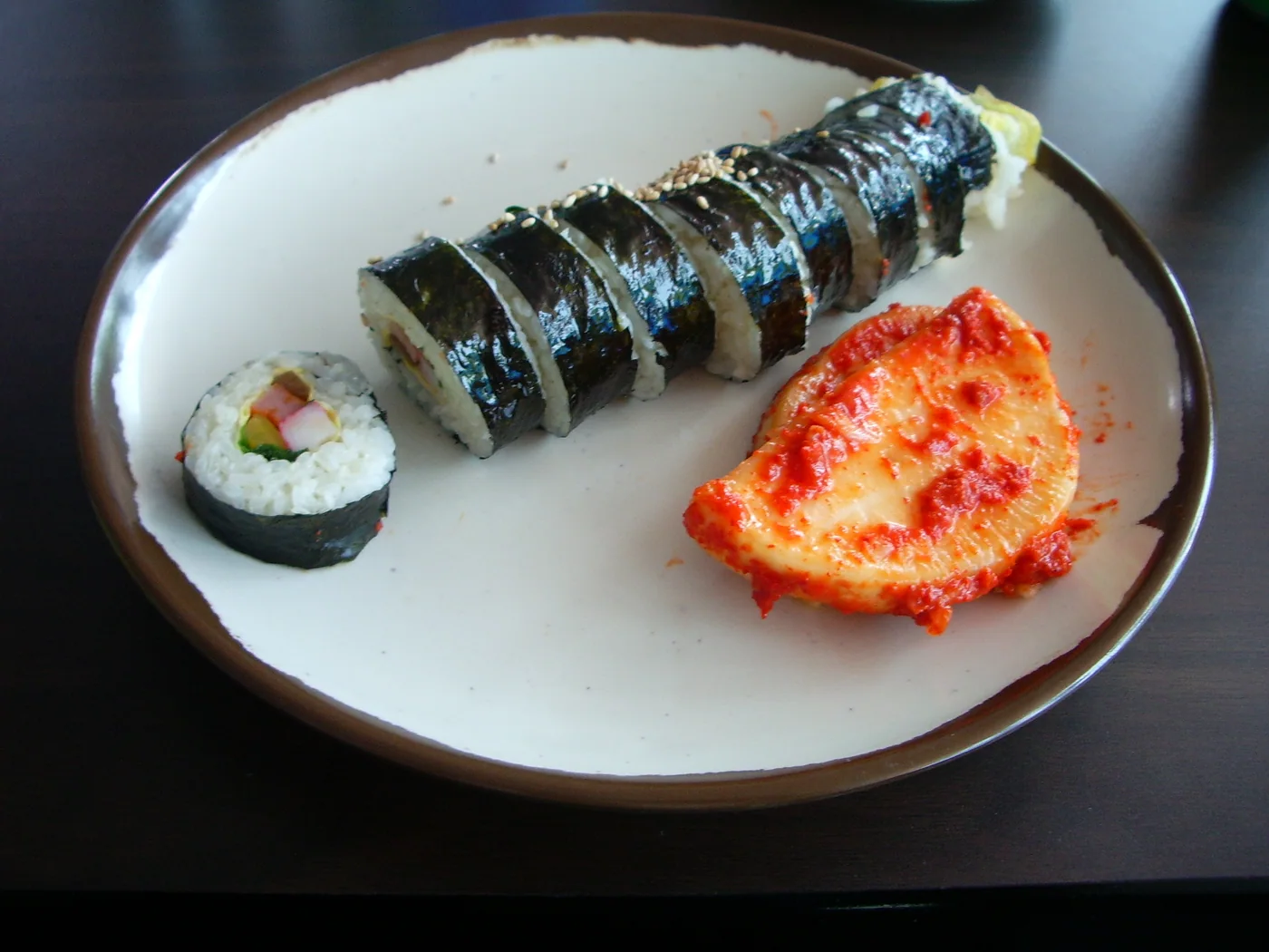 Gimbap prepared recipe