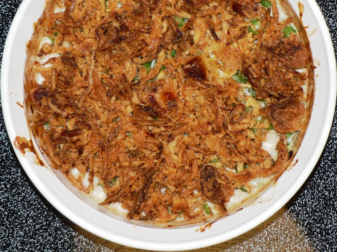 Green Bean Casserole prepared recipe