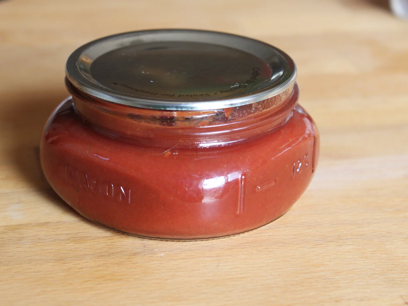 Homemade Ketchup prepared recipe