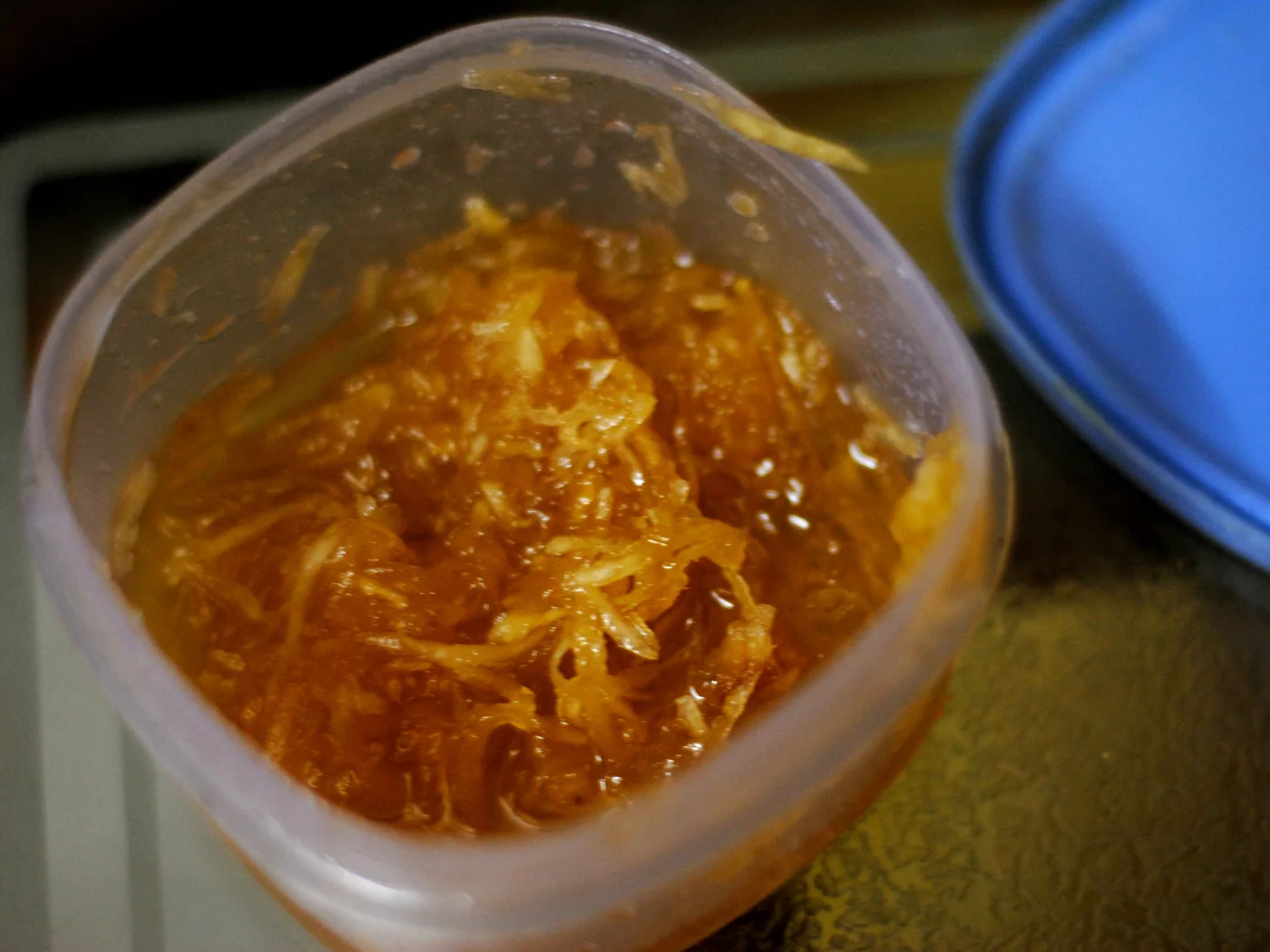 Indian Mango, Chilli Powder, and Cumin Condiment (Chhundo) prepared recipe