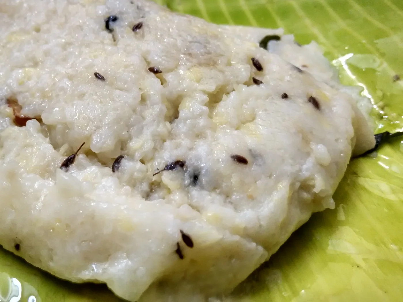 Khara Pongal (Rice and Mung Bean Porridge) prepared recipe