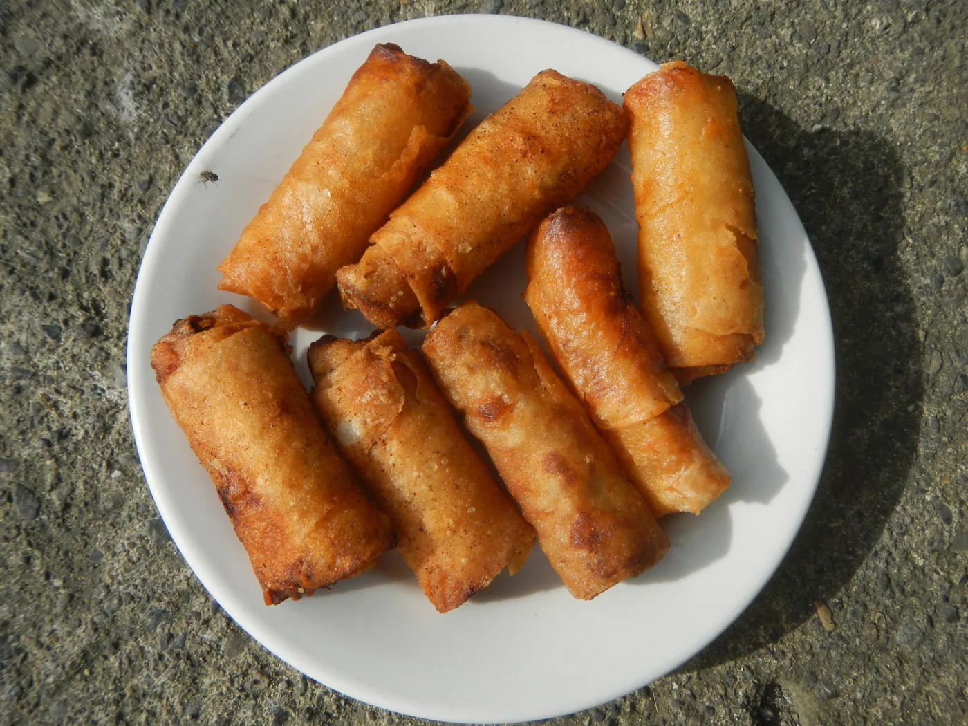 Lumpiang Shanghai (Filipino Pork Spring Rolls) prepared recipe