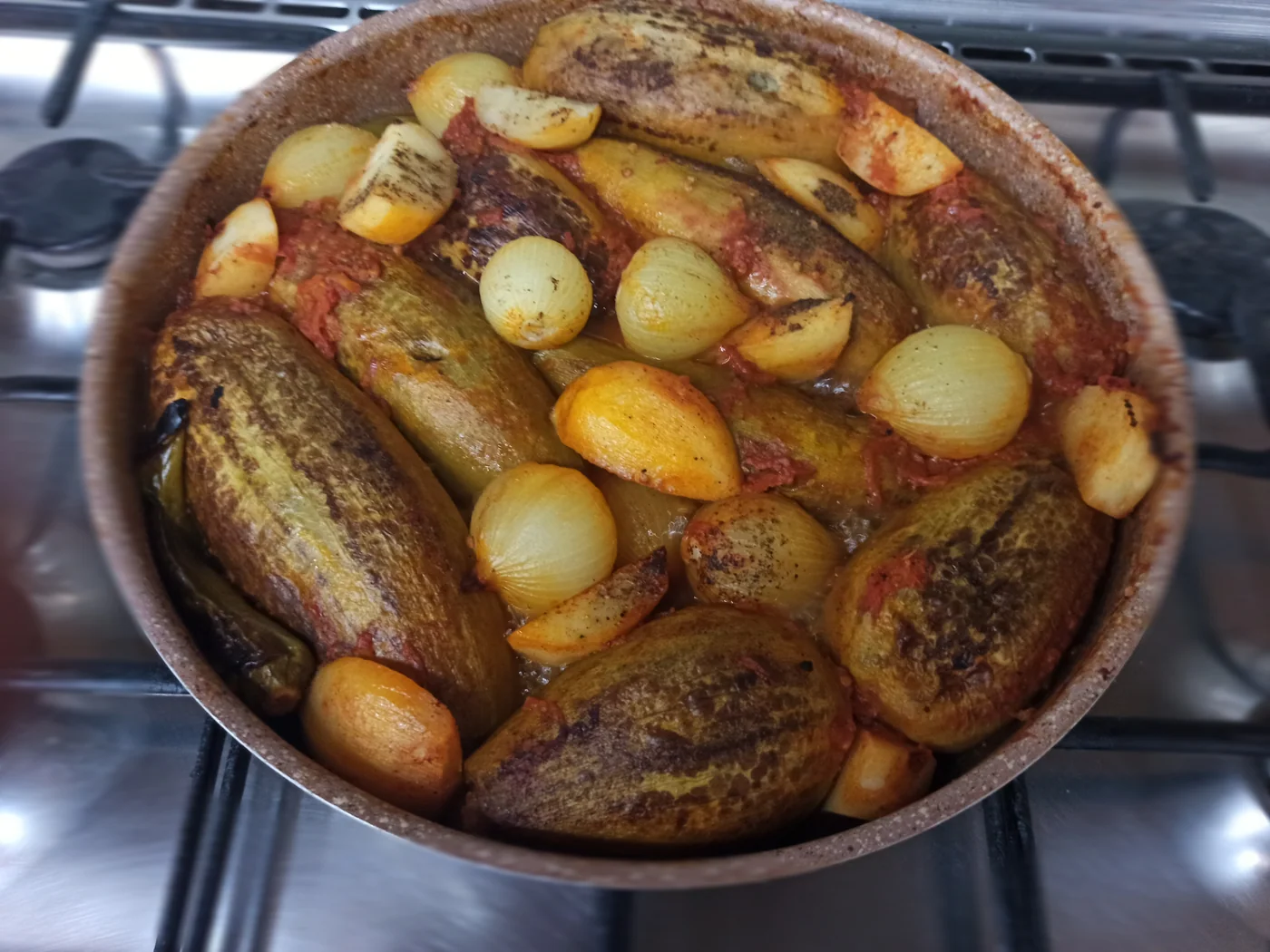 Mahshi (Egyptian Stuffed Vegetables) prepared recipe