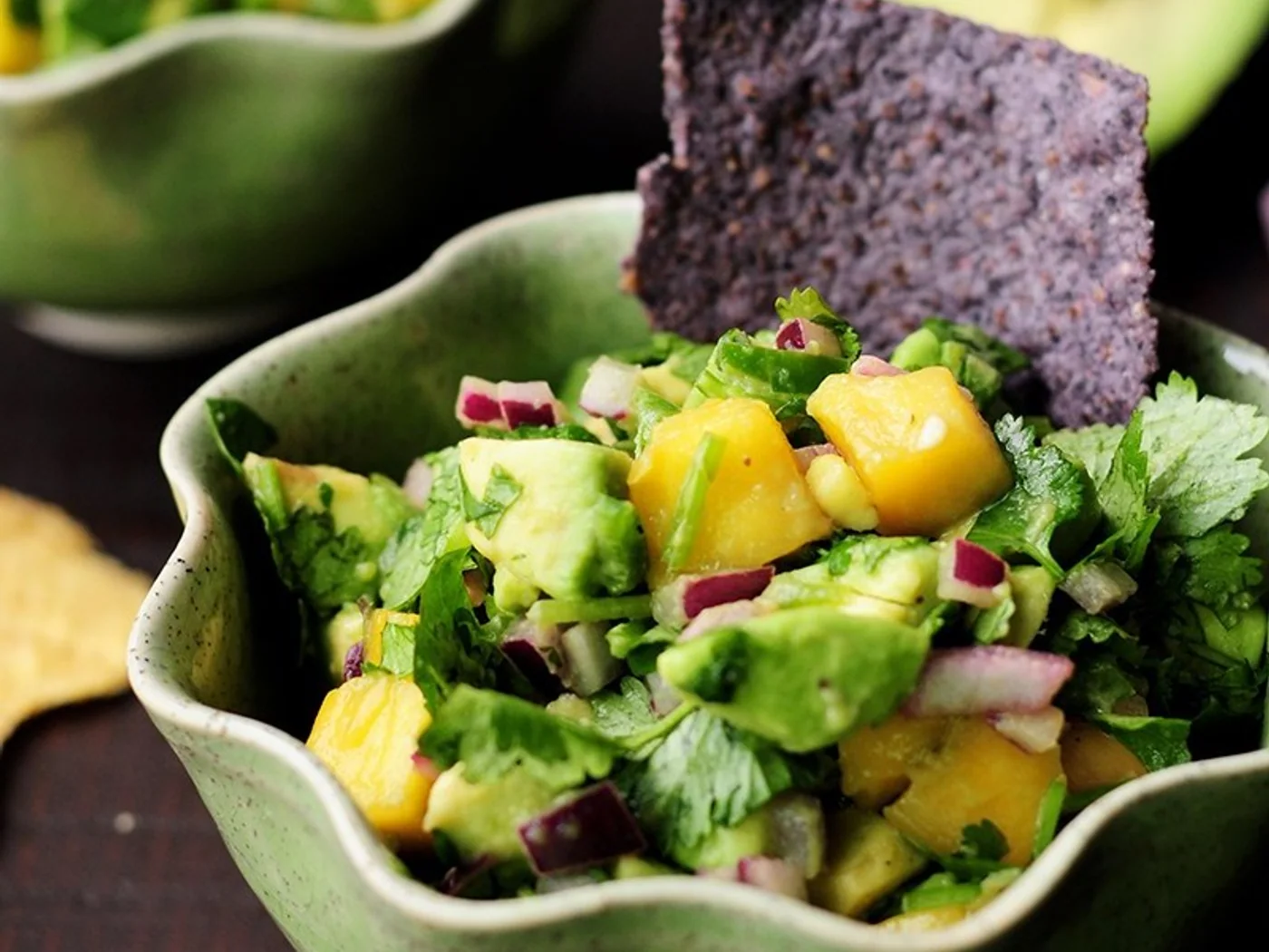 Mango Avocado Salsa prepared recipe