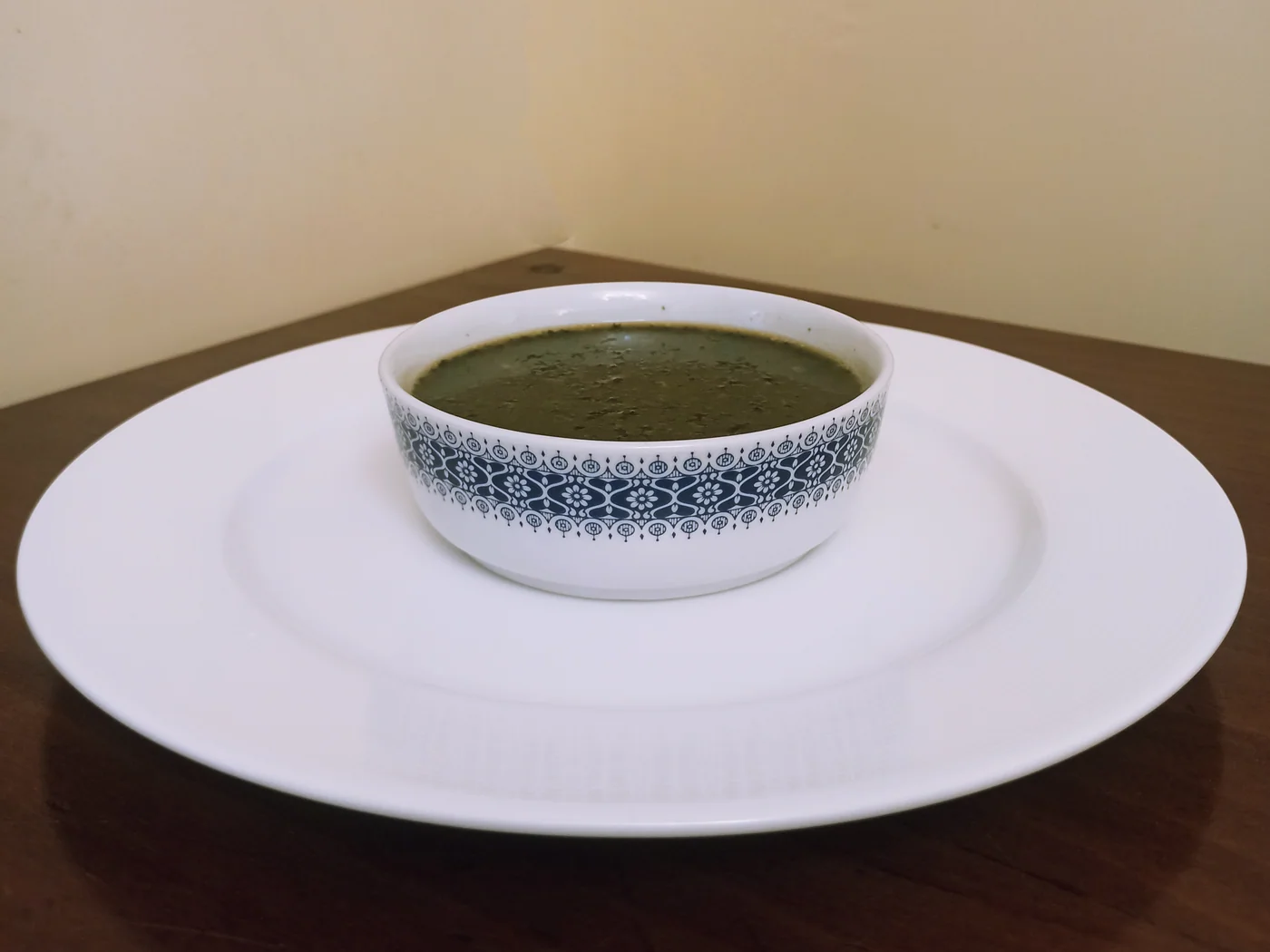 Molokhia (Egyptian Jute Mallow Soup) prepared recipe