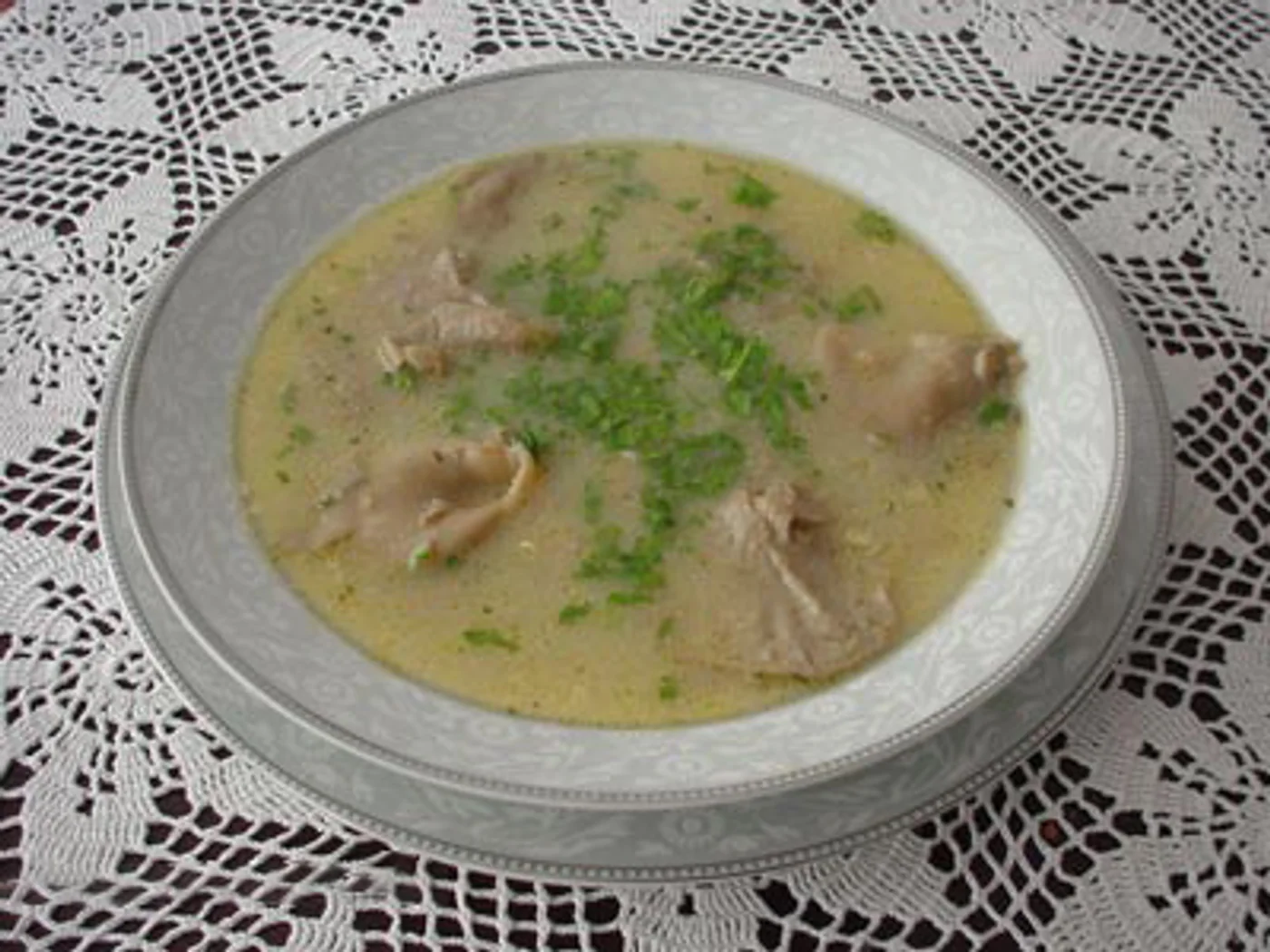 Mushroom Soup prepared recipe