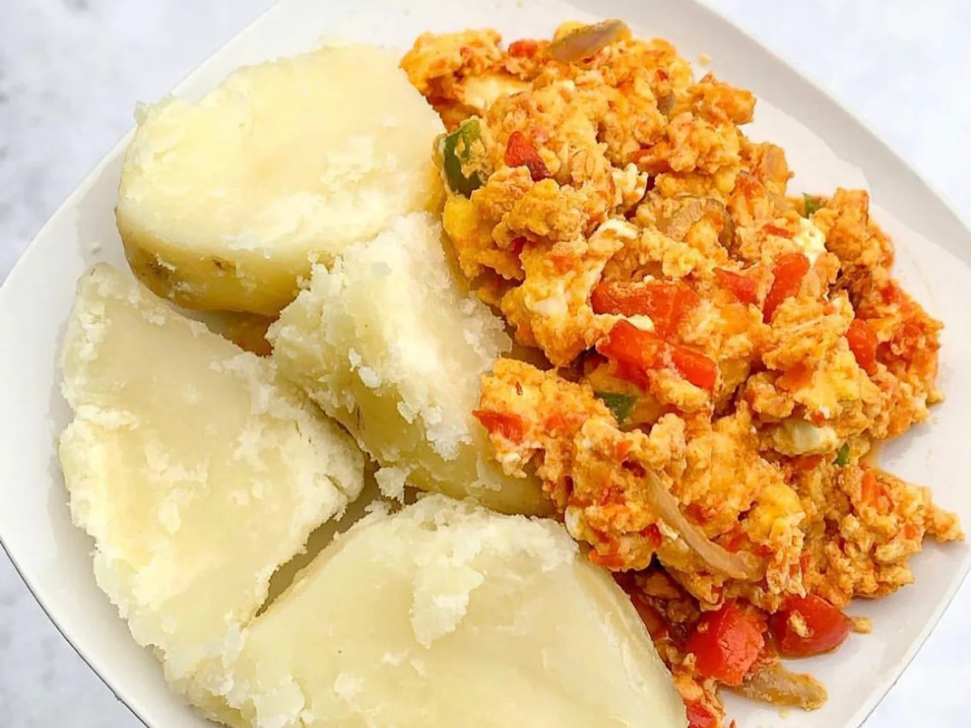 Nigerian Egg Stew prepared recipe