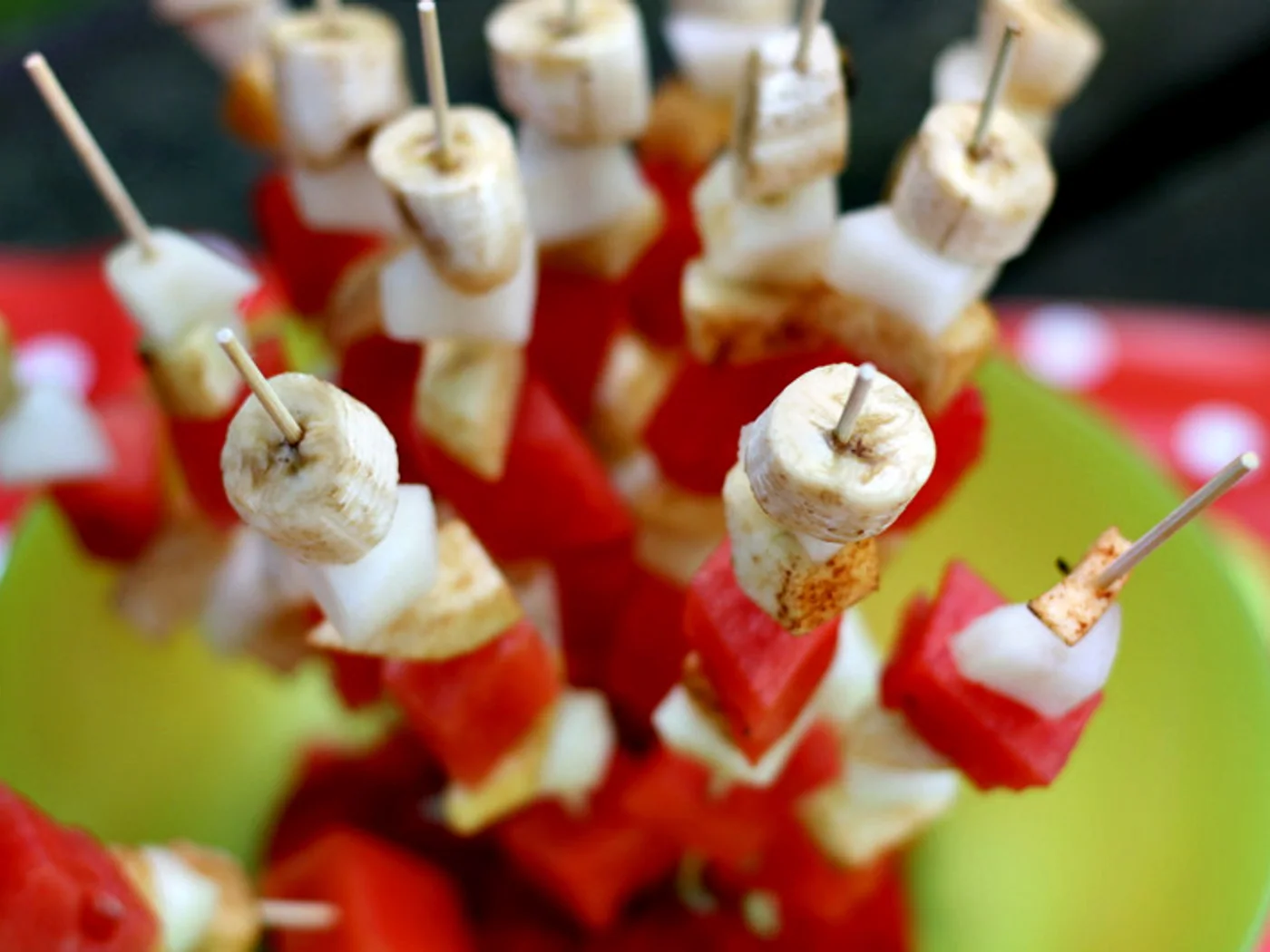 Nigerian Fruit Skewer prepared recipe