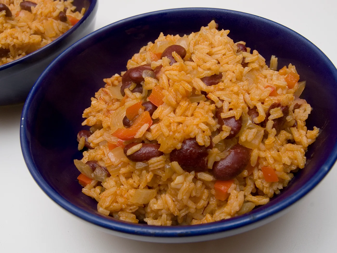 Nigerian Rice and Beans Jollof prepared recipe