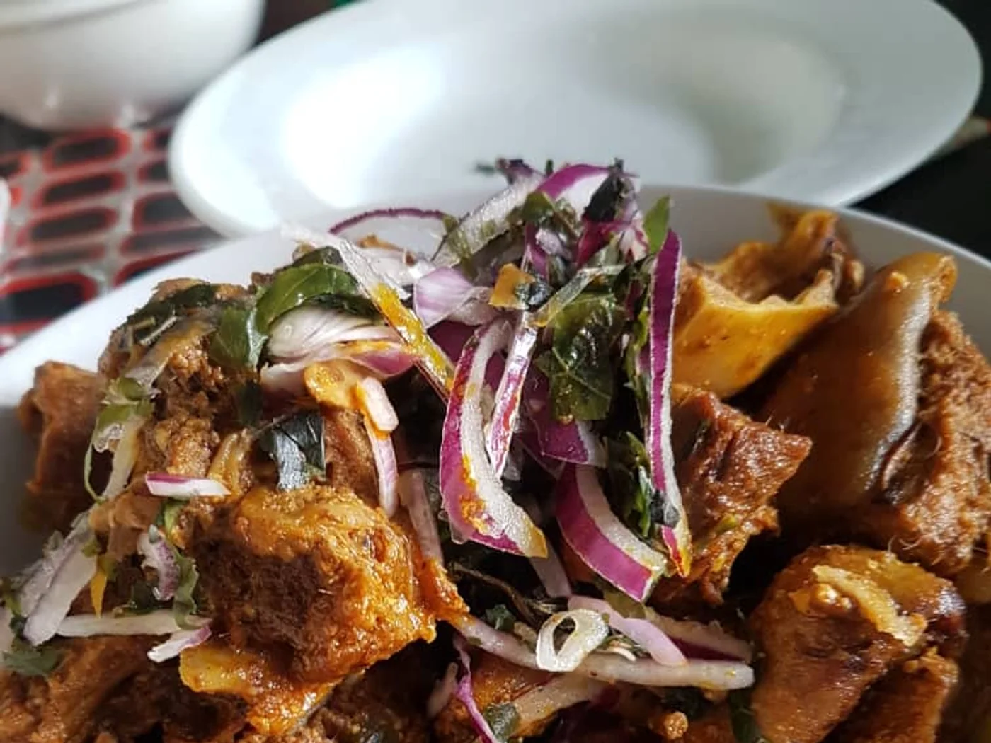Nkwobi (Nigerian Spicy Cow Foot) prepared recipe