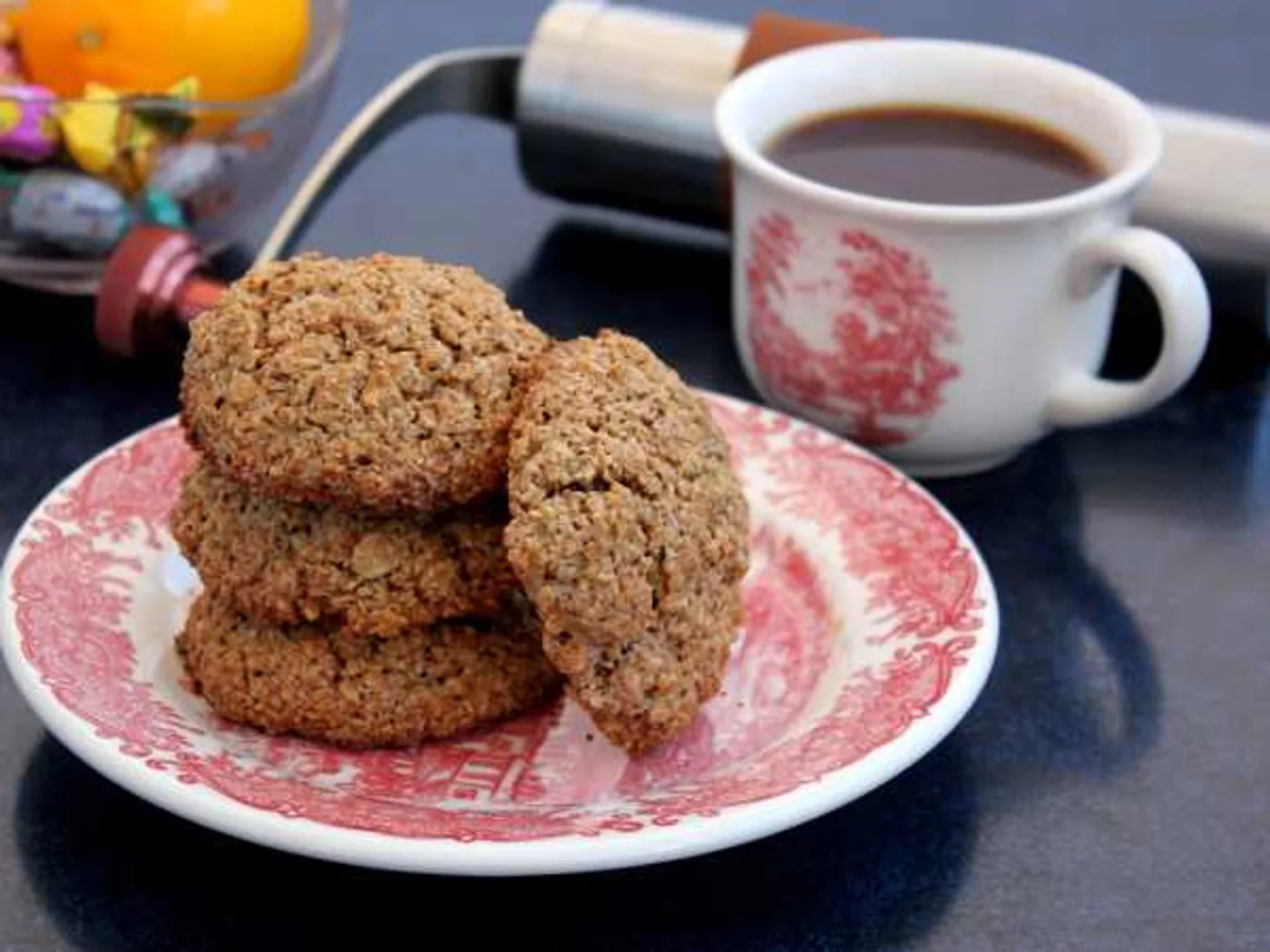 Oatmeal coffee cookies with peel recipe