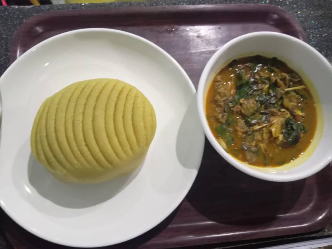 Ofe Oha (Oha Leaf Soup) prepared recipe
