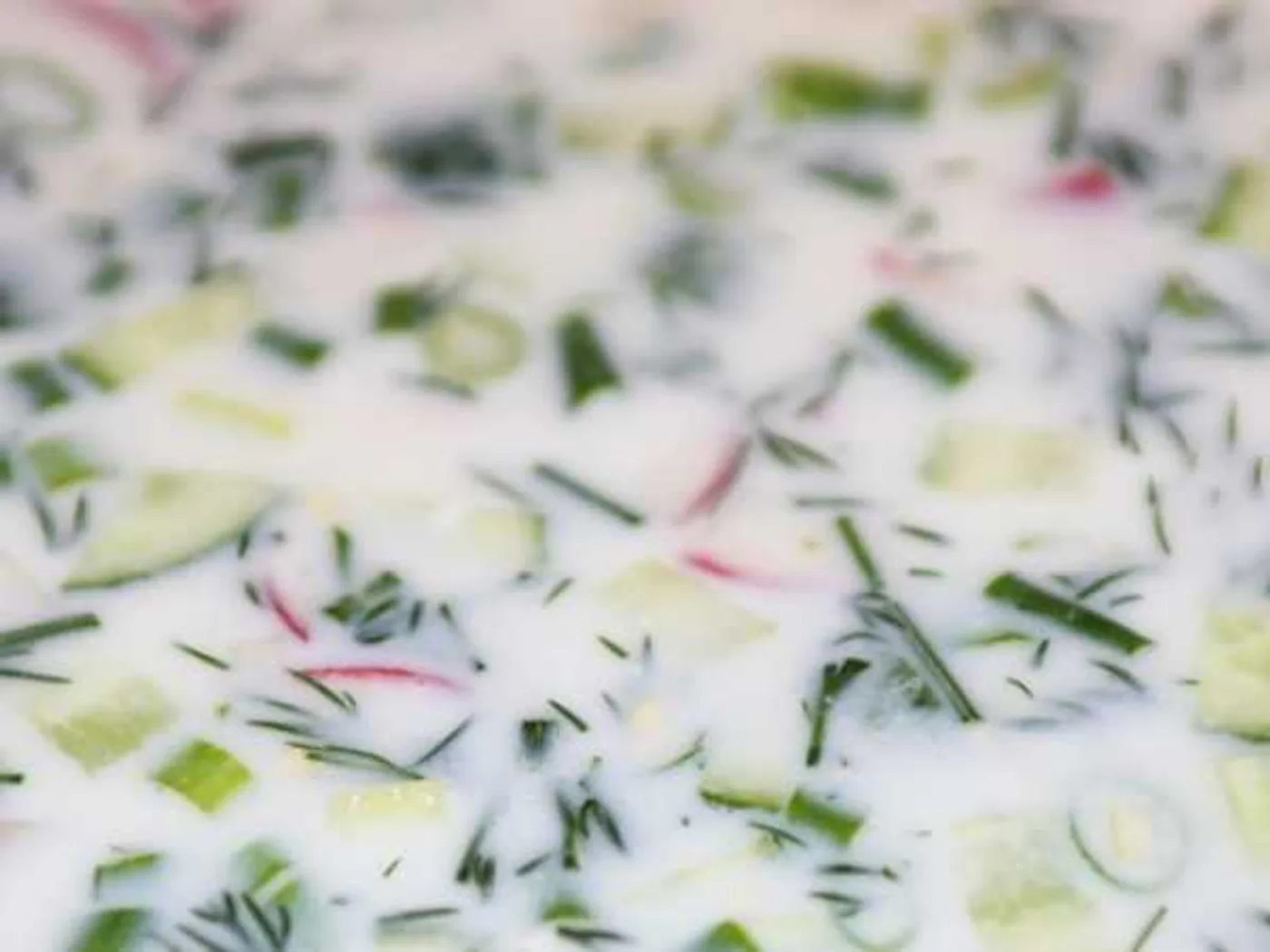 Okroshka on kefir without sausage recipe