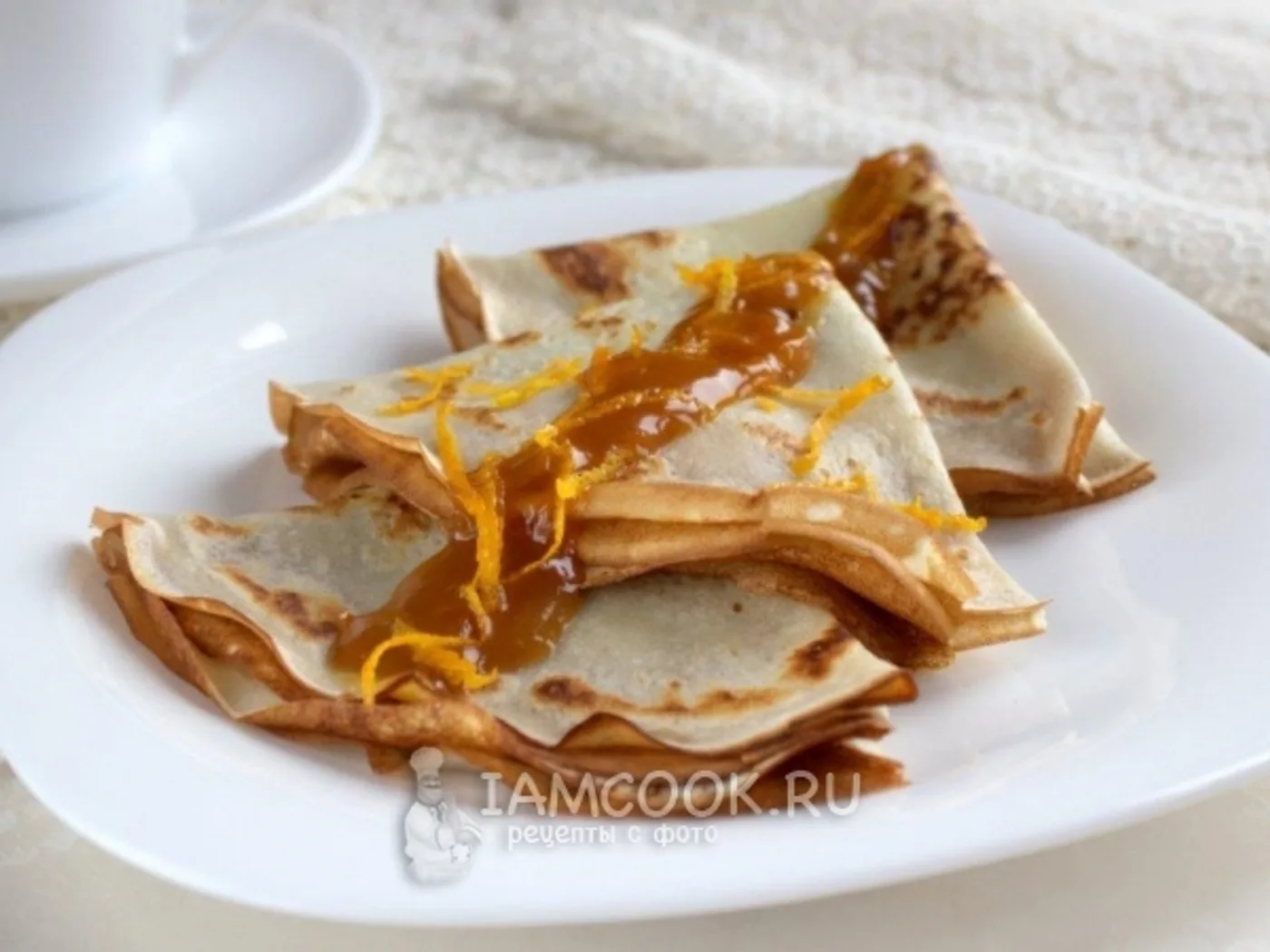 Orange sauce pancakes recipe