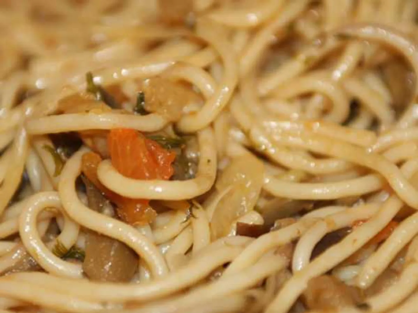 Pasta with eggplant and tomatoes recipe
