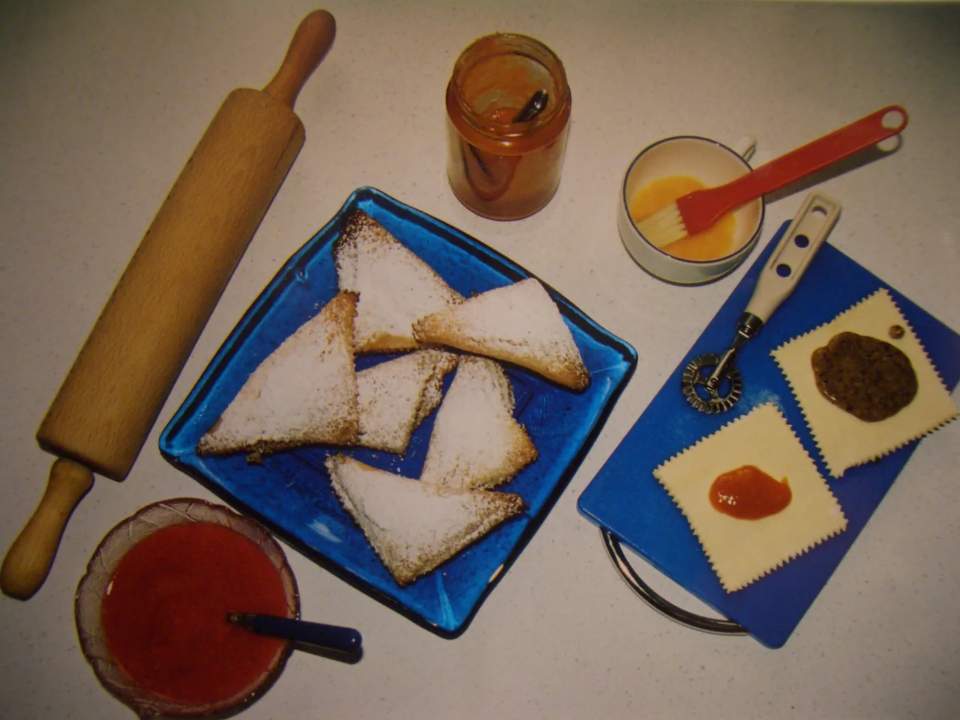 Pastries Filled with Jam (Marmeladetascherl) prepared recipe
