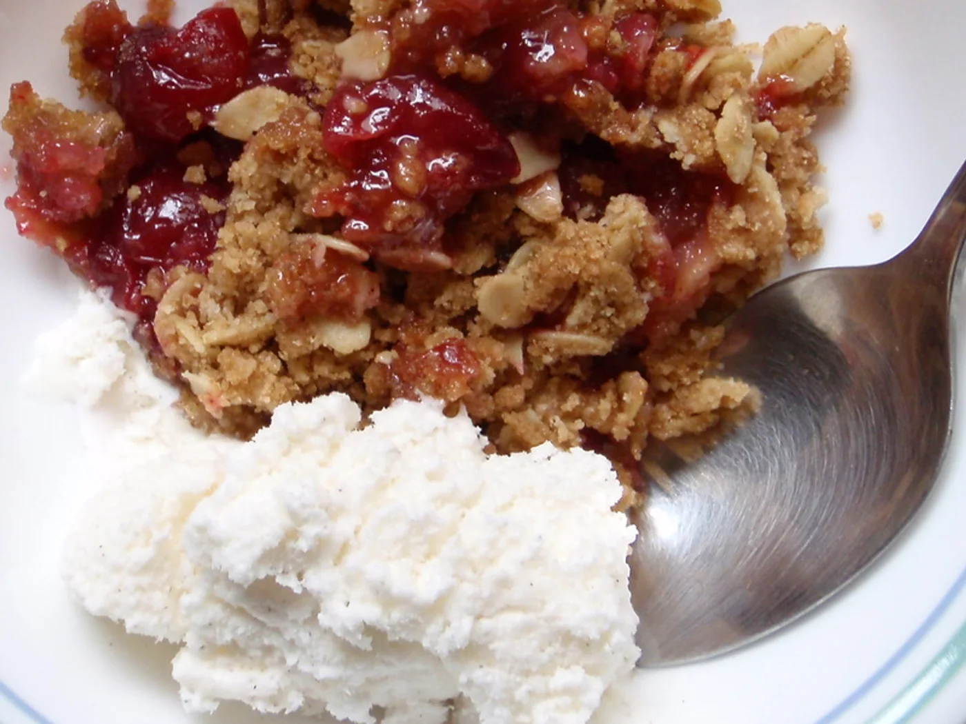 Pear-Cranberry Crisp prepared recipe