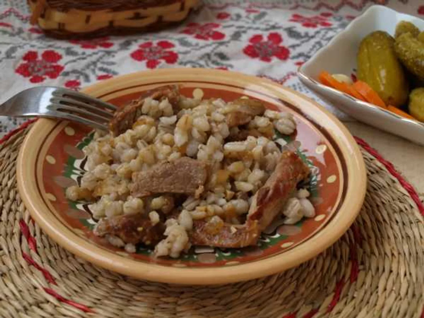 Pearl porridge with pork recipe
