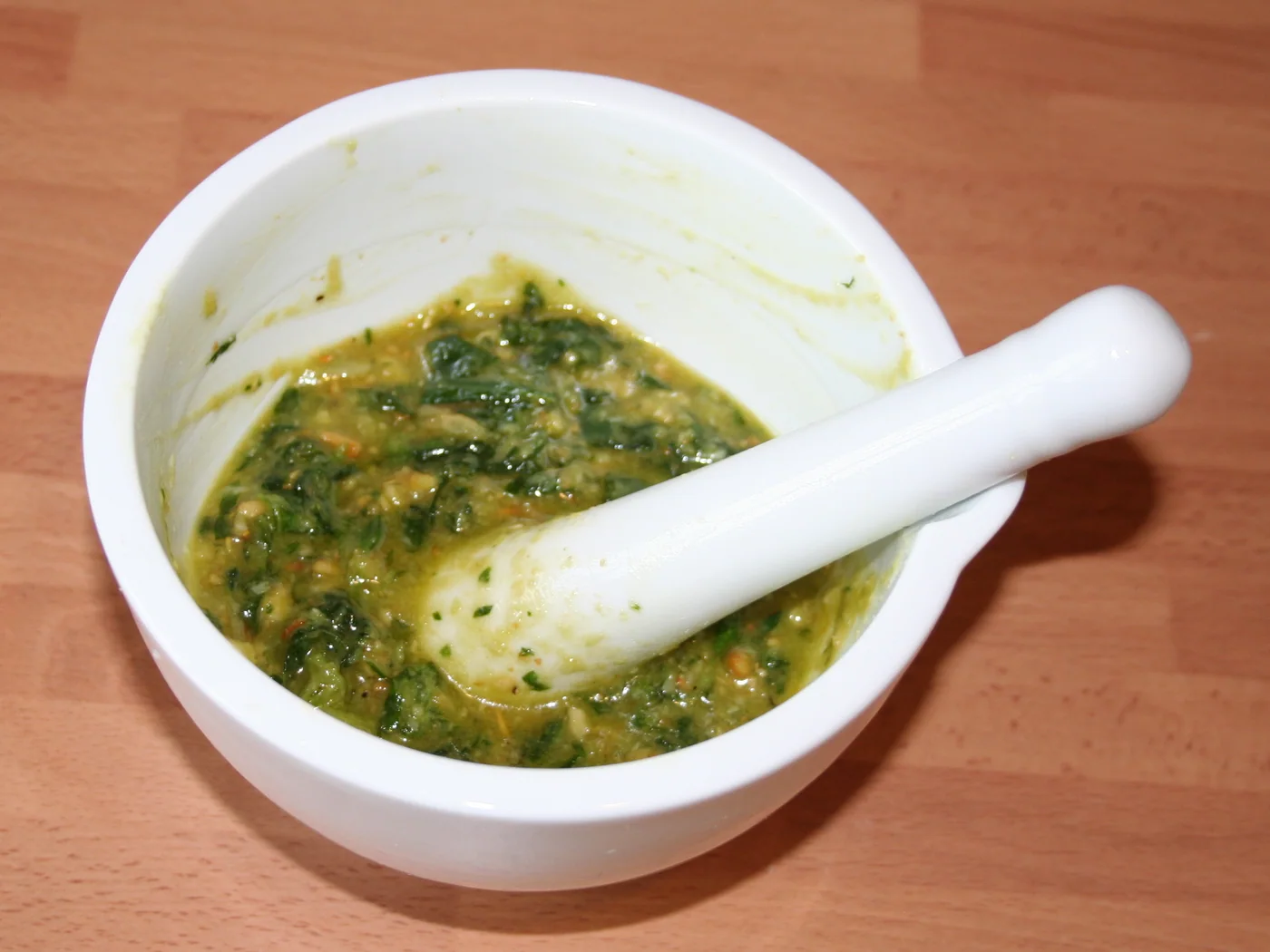 Pesto I prepared recipe