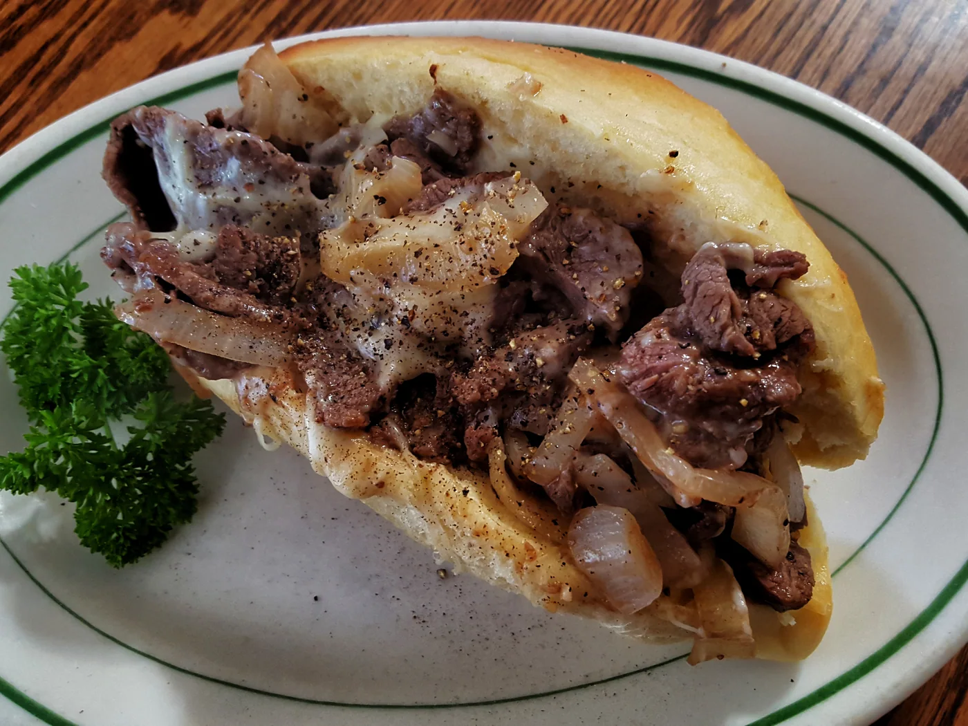 Philly Cheesesteak prepared recipe