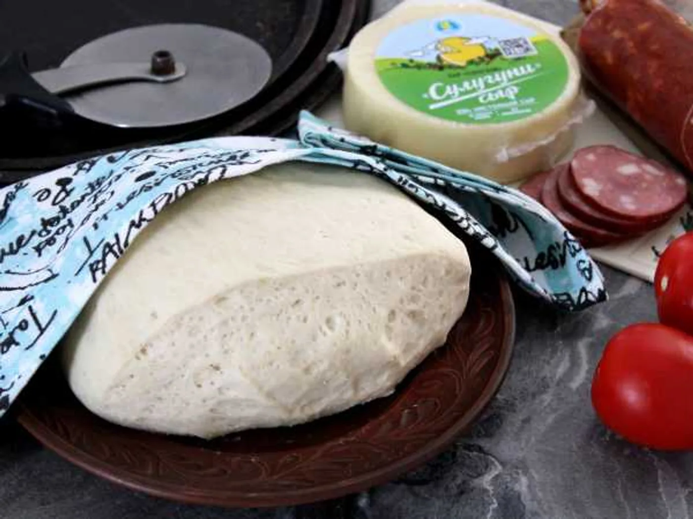 Pizza dough by J. Oliver's recipe recipe