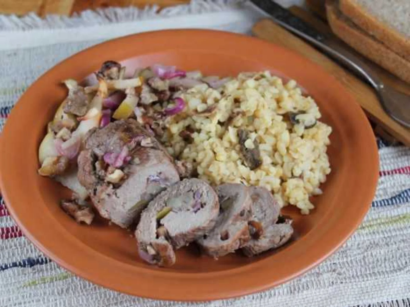 Pork and apple croups recipe