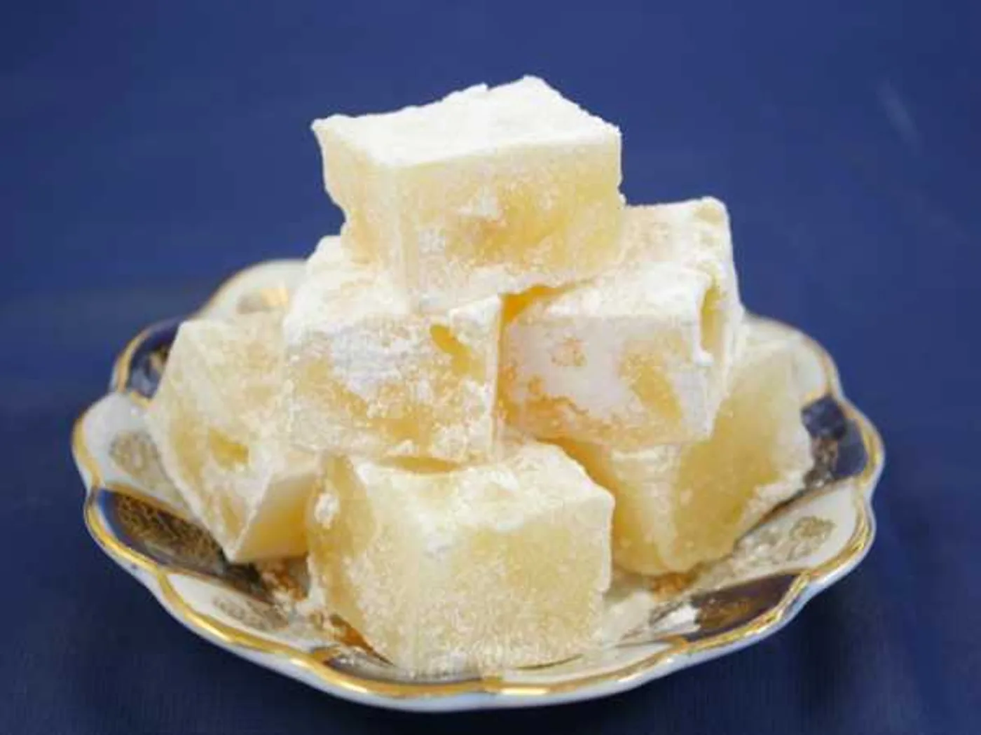 Rahat-Lukum homemade with almonds and mango recipe