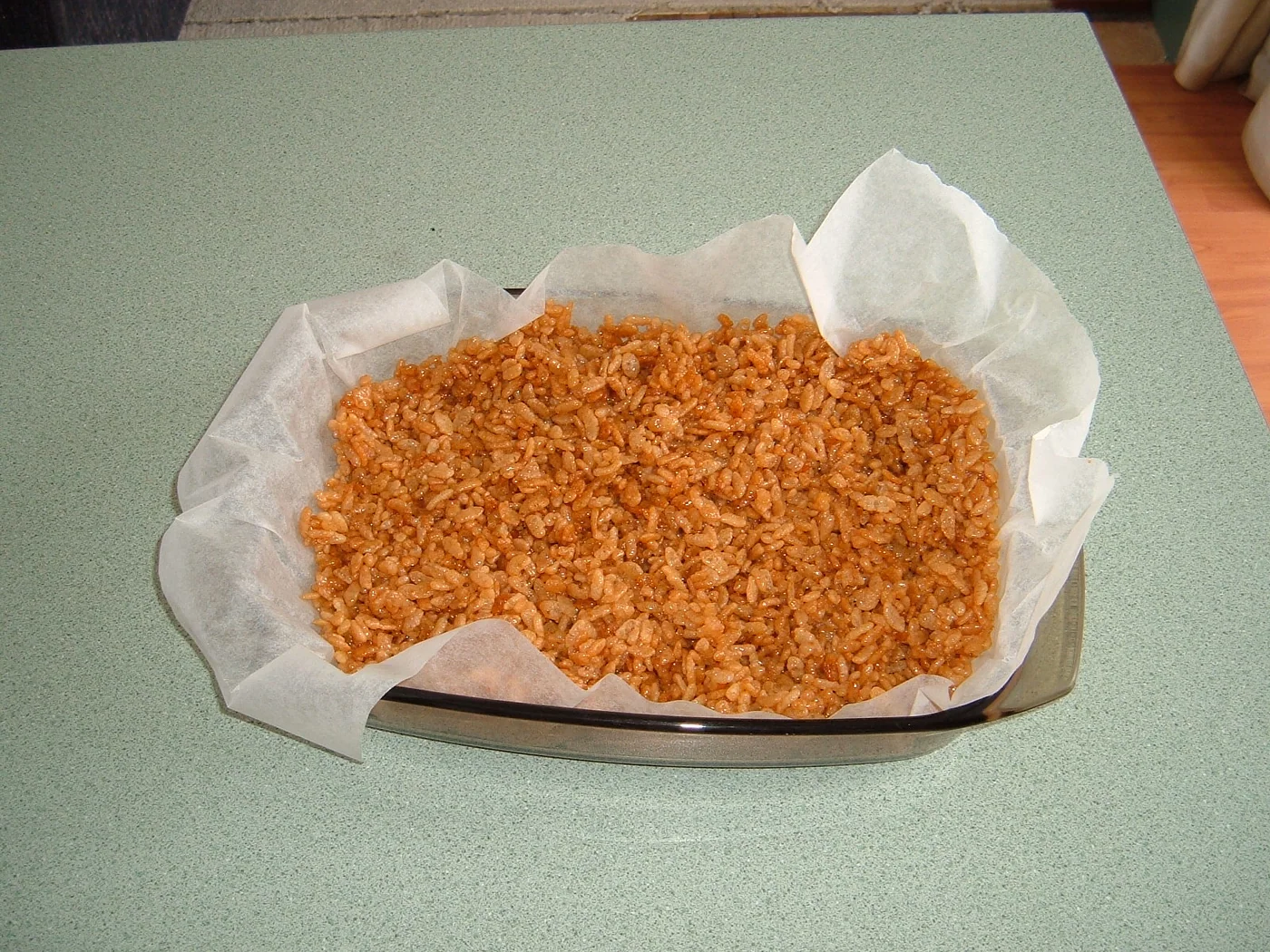 Rice Bubble Cake prepared recipe