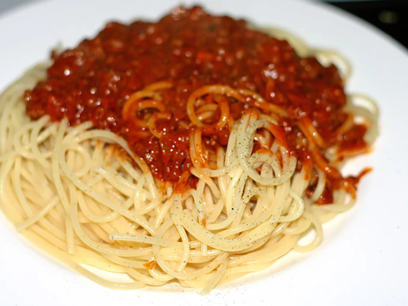 Simple Spaghetti prepared recipe