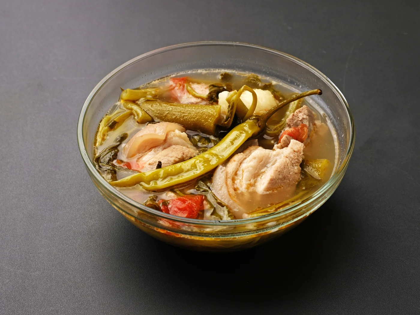 Sinigang (Philippine Sour Soup) prepared recipe